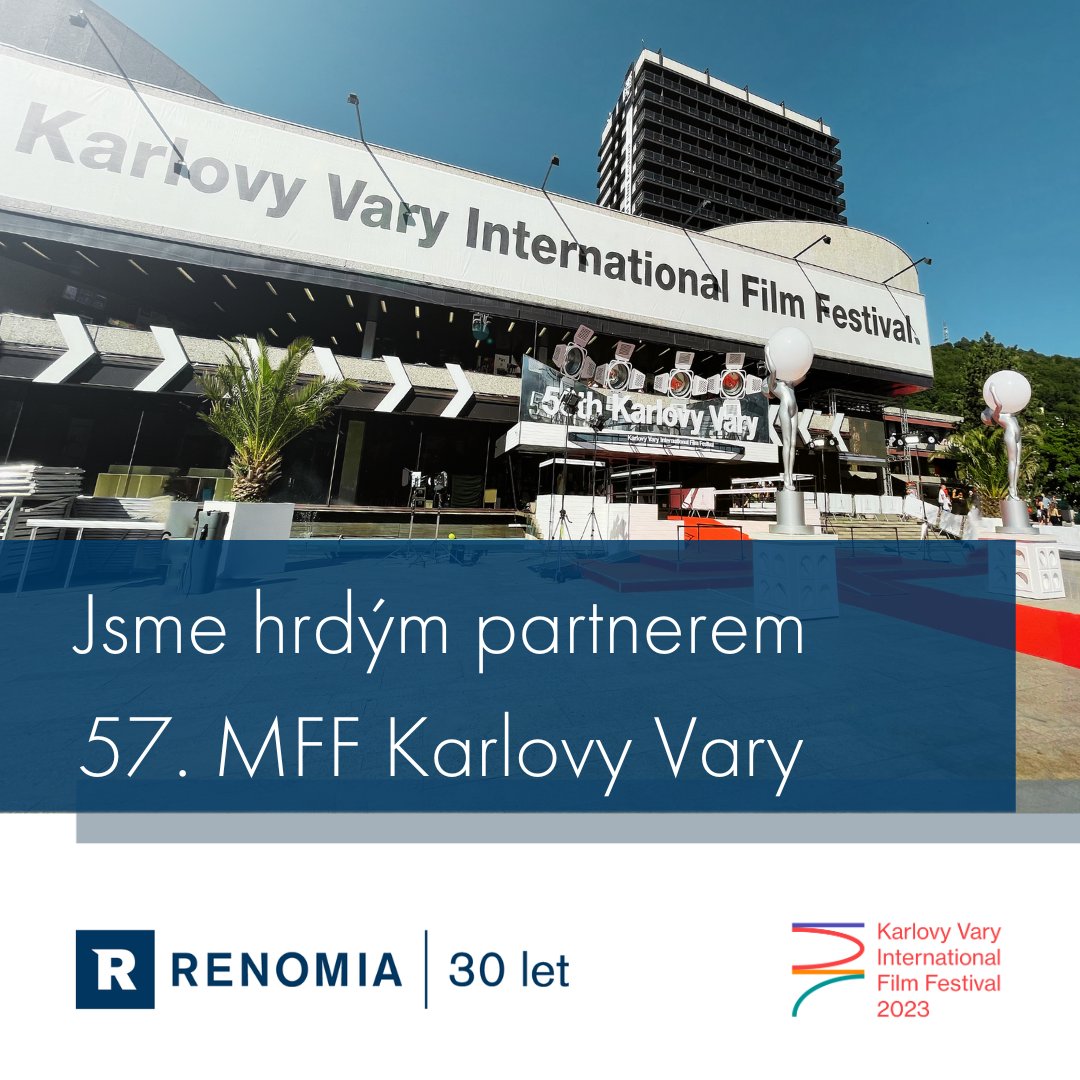RENOMIAGROUP's tweet photo. 🎬🌟 Už se to blíží! Karlovarský filmový festival začne už 30. června a RENOMIA je jeho hrdým partnerem. 🎬 

#KVIFF #KarlovyVary #filmovyfestival #kultura #partnerstvi https://t.co/9oEv374jyw