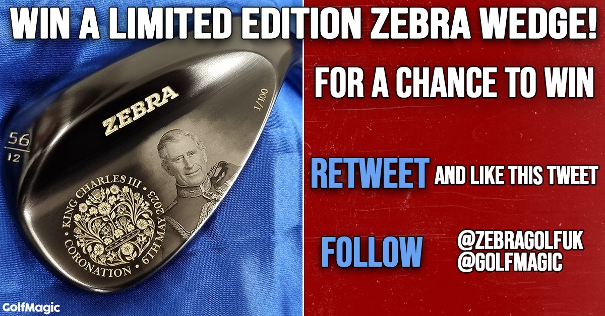 🚨 GIVEAWAY TIME 🚨

To celebrate the King's coronation, we've partnered up with <a href="/ZebraGolfUK/">Zebra Golf UK</a> to giveaway this limited edition wedge! 👑

TO ENTER: 

1⃣ LIKE &amp; RETWEET this tweet
2⃣ FOLLOW <a href="/ZebraGolfUK/">Zebra Golf UK</a> and GolfMagic

That's it! Competition closes May 9. UK only. Good luck!