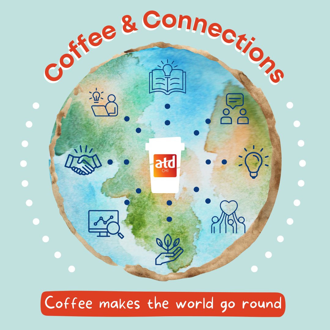 Coffee really does make the world go 'round. Don't forget to sign up for Coffee and Connections and start your week off right!

Connect and share with other Talent Development professionals Monday, May 8th, 8:15 AM - 9:00 AM CST. 

#atdchi #networking #community #coffeebreak