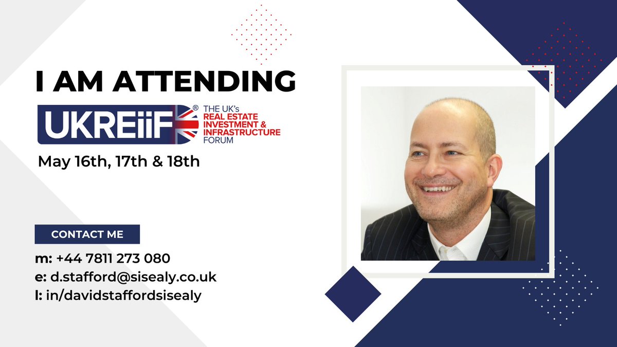 Our Director, David Stafford, will be attending the upcoming <a href="/UKREiiF/">UKREiiF</a> this year. 

If you want to discuss how to incorporate #sustainability practices, achieve #NetZero Carbon in operation and hear about our new division <a href="/NetZeroUK_com/">Net Zero UK</a>, please get in touch!