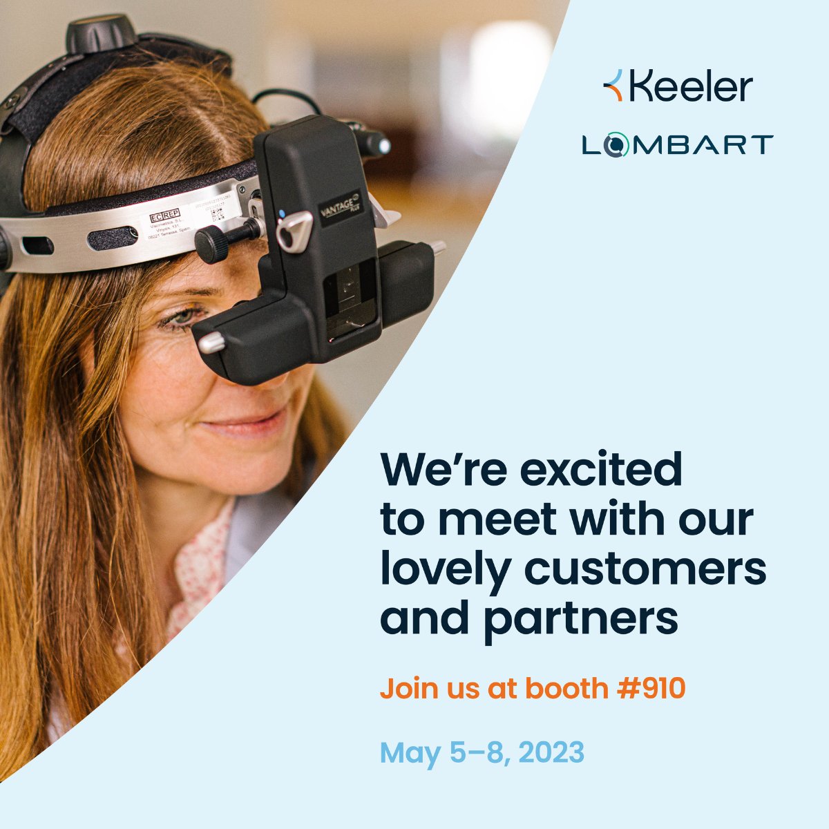 See us at #ASCRS2023 booth #910! 

👁 Ultrasound (4Sight and Connect)

👁 Binocular indirect Ophthalmoscopes

👁 Clinical products

👁 Slit lamps (traditional and PSL)

👁 KAT tonometers

You will receive a free iPhone adaptor with every #Keeler PSL purchased at #ASCRS!
