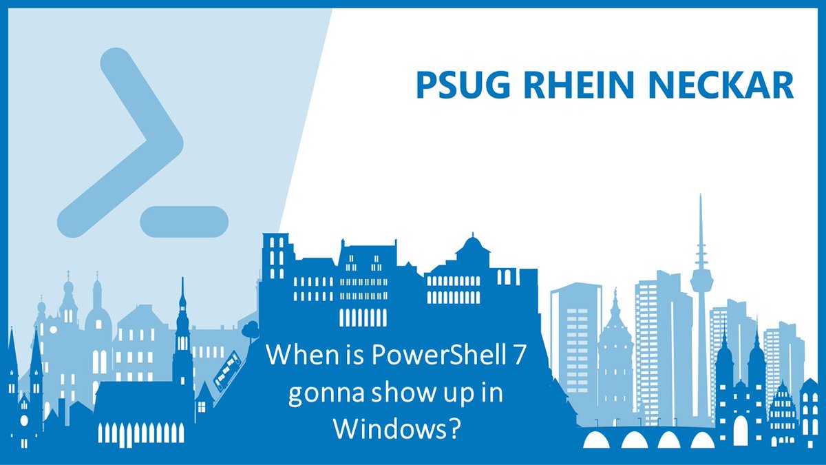 HeikoBrenn's tweet image. "When is PowerShell 7 gonna show up in Windows?"
Steve Lee, Principal Software Engineer Manager for the Microsoft #PowerShell team, talked about this topic and more at our @PSUGRheinNeckar meetup.
Check out Steve's answer:
youtu.be/Aj8f0-mzBYg
#Windows #PowerShell7