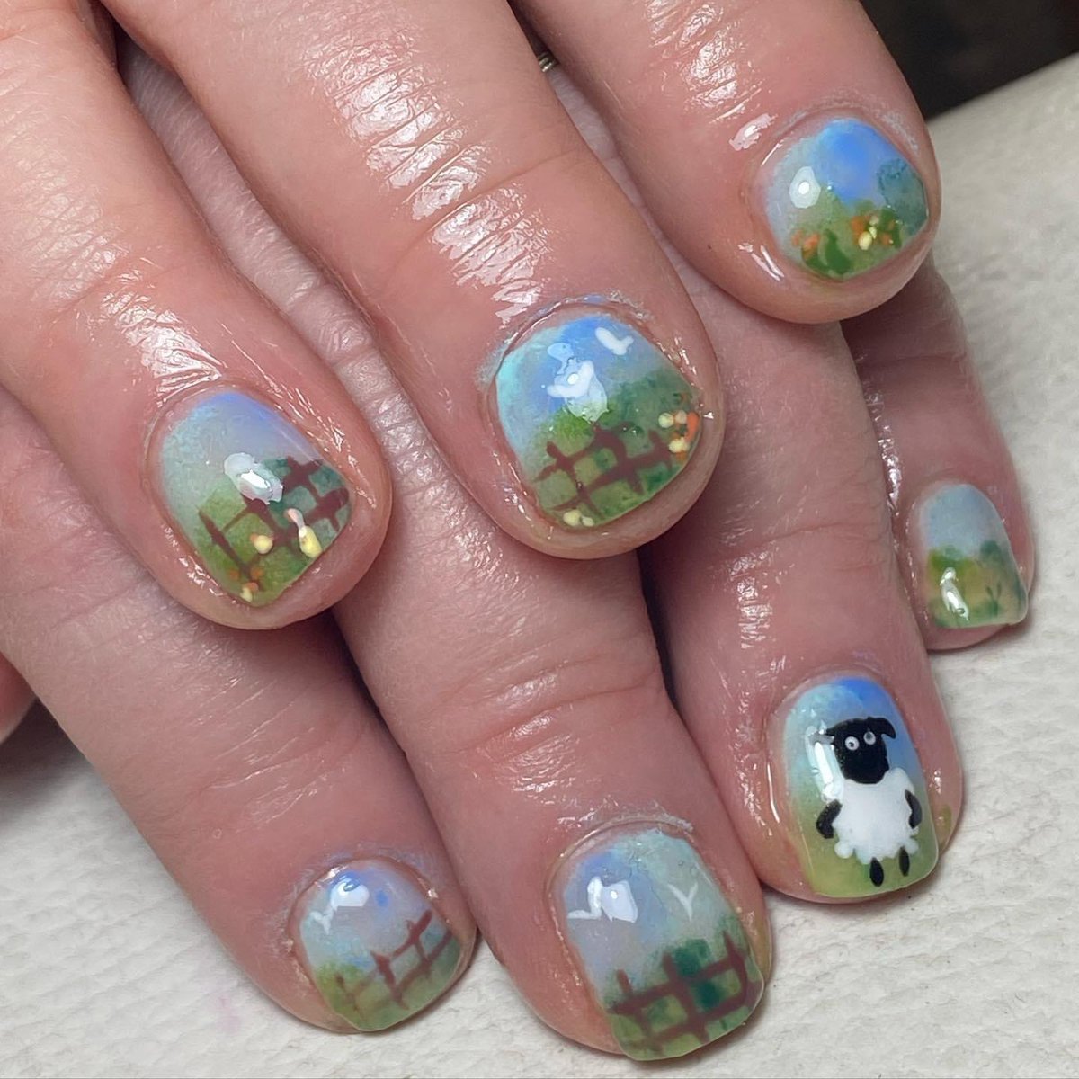 Feel it’s worth showing my auntie Shona’s nails this lambing season. If that’s not commitment to the cause then I don’t know what is 😂🐑