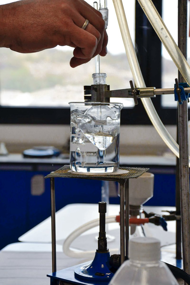 Today, our year 13 students enjoyed a practical chemistry lesson. This time, they prepared an aspirin by performing the reactions of acid anhydrides. On Monday, they will check the purity of the experiment. That was amazing, Year 13!