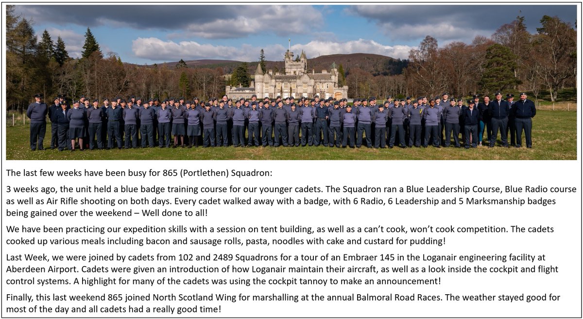 865 (Portlethen) Air Cadets tweet media