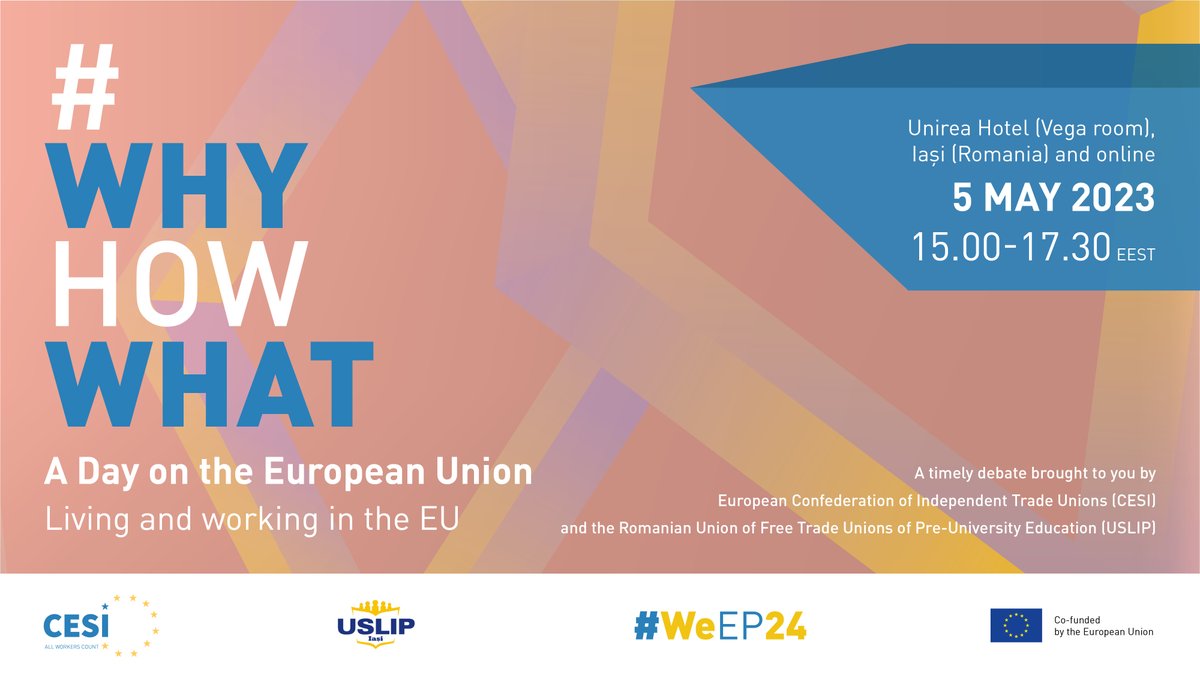 CESIunions's tweet photo. “Why-How-What: A Day on the European Union in Romania” Living and working in the EU
https://t.co/Co8ATIFRxK
#EUdebate #CESI #USLIP #WeEP24 #Romania https://t.co/X3ox2yiypN