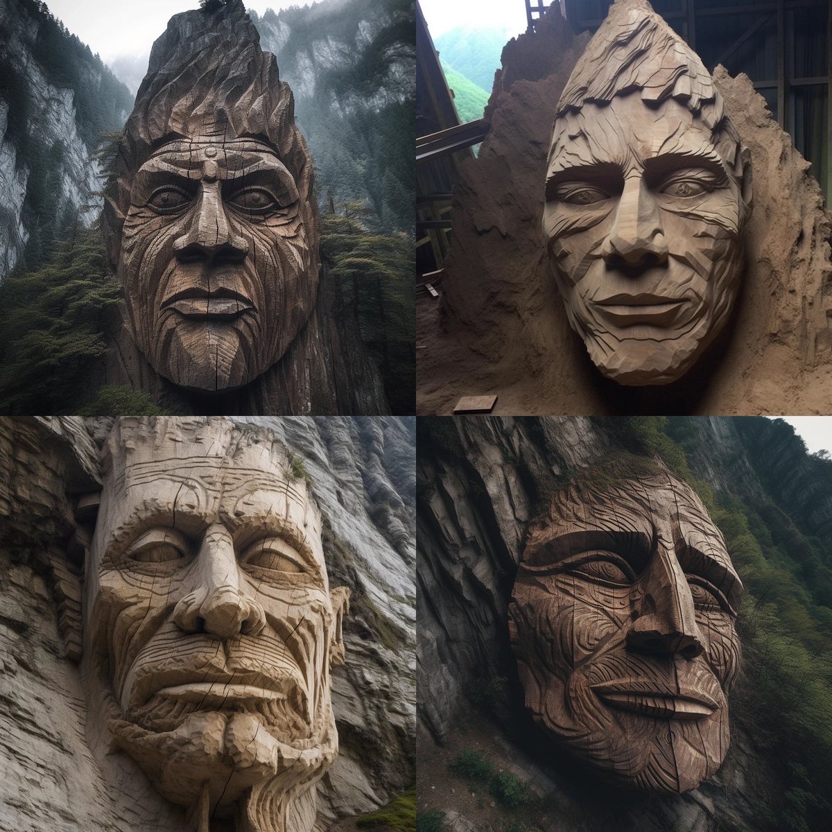 srami8's tweet photo. @lefiath Zkusil jsem ten samy dotaz, jen misto “carve” jsem pouzil “carved” a Midjourney vygenerovalo toto 🙂 https://t.co/qGscQSPgiK