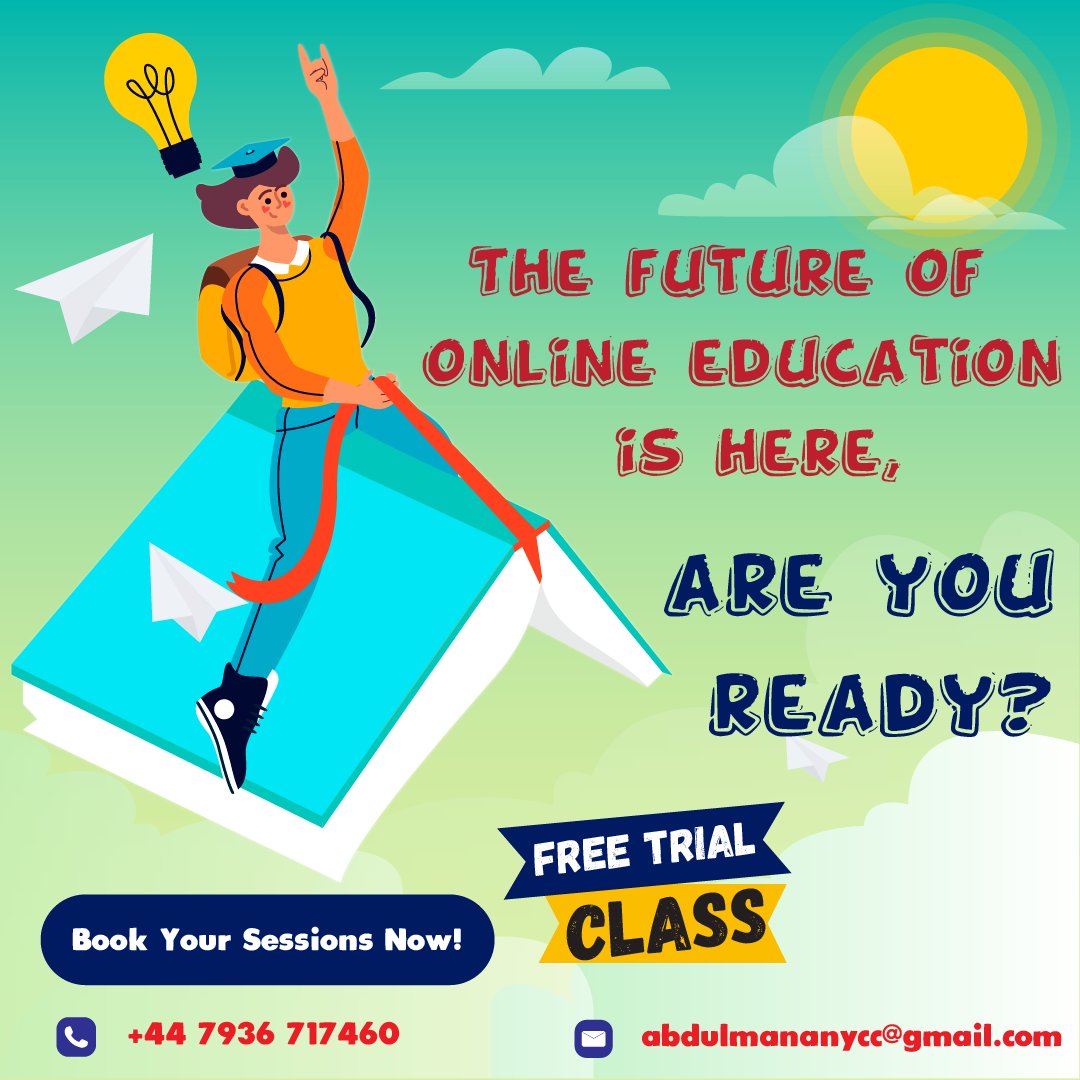 YConlinetuition's tweet image. Wherever you are in the world, online studying can take you where you want to go.😎😎

#onlinetutoring #elearning #distancelearning #tutoringplatform #learnfromhome #virtuallearning #tutoringonline #onlinestudy #onlineclasses #homestudy #virtualtutoring #smartlearning #Online