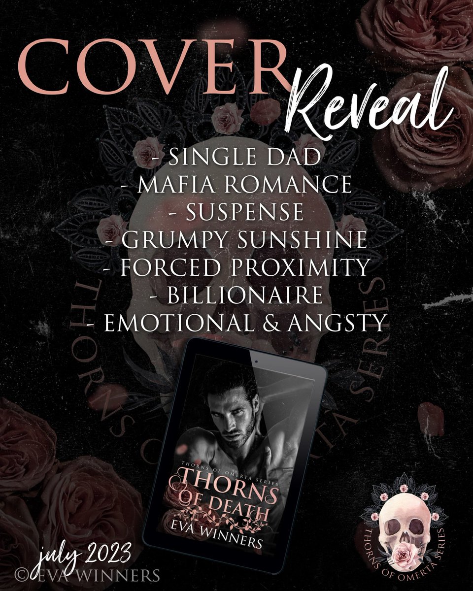 🥀𝗖𝗢𝗩𝗘𝗥 𝗕𝗟𝗔𝗦𝗧! 🥀
#ThornsOfDeath @EvaWinners 
#ThornsOfDeathCoverBlast #EvaWinners
#DarkMafiaRomance #RomanticSuspense
Releasing 7.6
#Preorder bit.ly/43yBOJX
#SignUp bit.ly/ReleasePromoti…
Hosted @TheNextStepPR