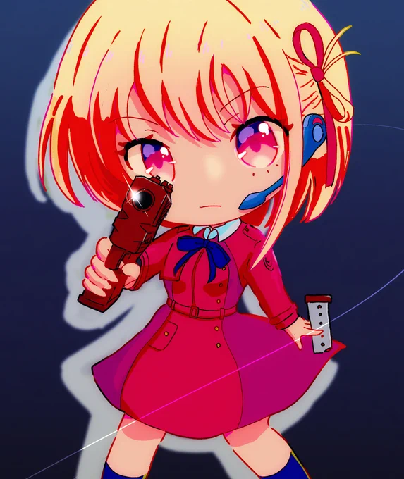過去絵を色々と手直しニョロ(=゜ω゜)ノウニャンコ#リコリスリコイル #錦木千束 