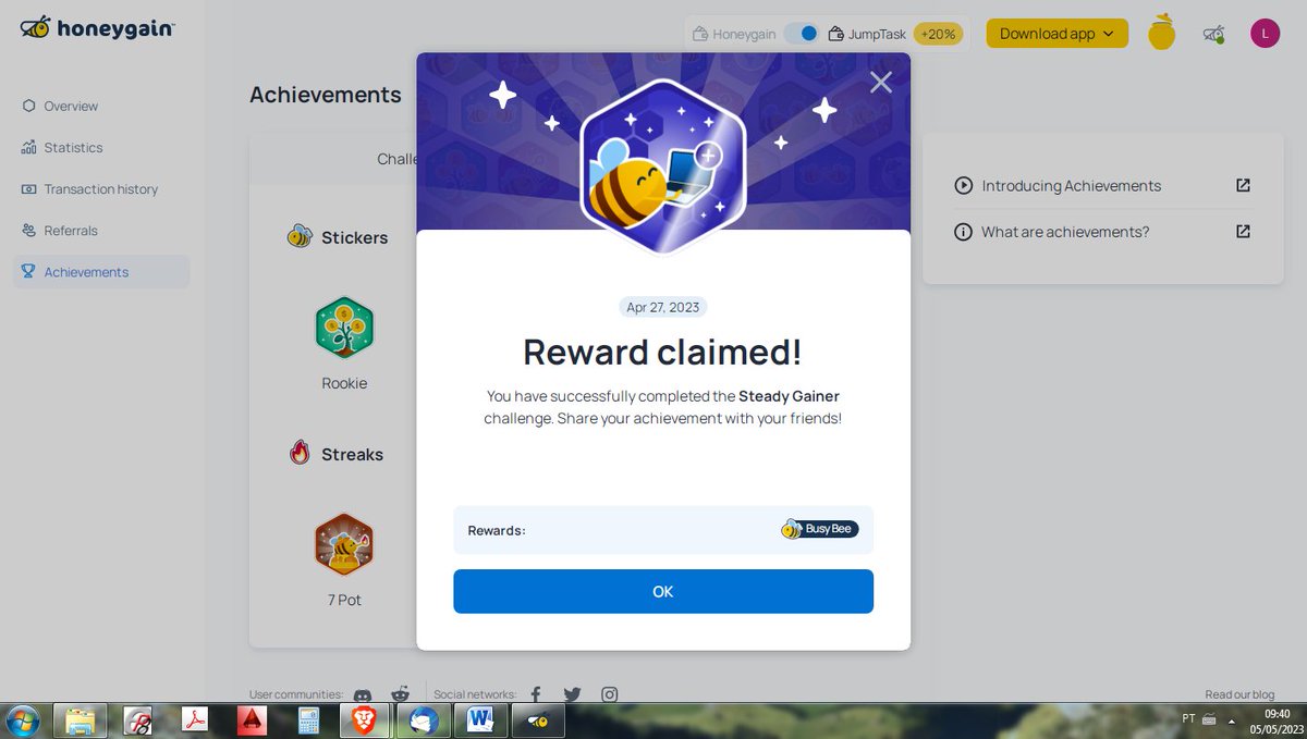 Alexand52972145's tweet photo. @Honeygain_App https://t.co/7SSuCLTjDJ

#hgachievements #Honeygain #Achievement #SteadyGainer https://t.co/tDaa27Rhux