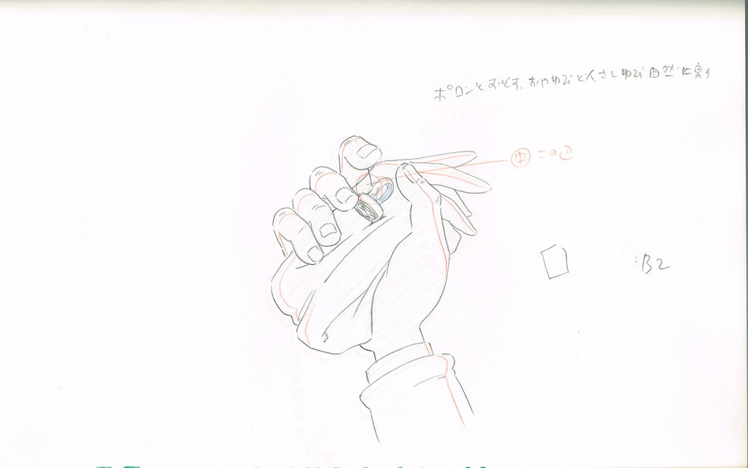 『#カリオストロの城』 C-211 #宮崎駿 監督による絵コンテ (「キラキラ透過光」は不採用) ⬇️ 丸山晃一さん原画 ⬇️ #大塚康生 さんによる作監修正 ※未掲載画! ⬇️ 本編