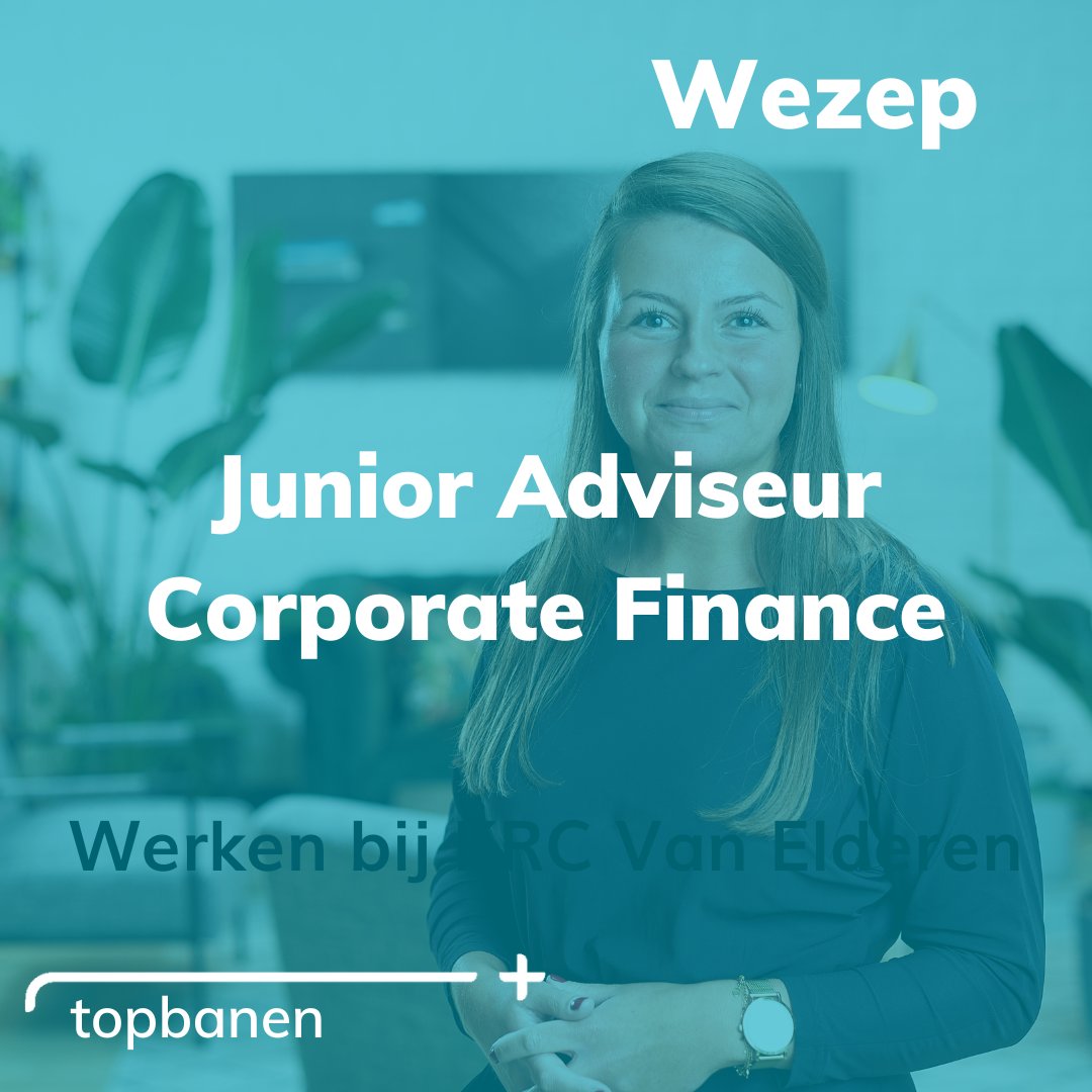 Op zoek naar een uitdagende baan als Junior Adviseur Corporate Finance? Kom ons team versterken! 

Meer informatie: werkenbijkrcvanelderen.nl/vacatures/juni…

#CorporateFinance #JuniorAdviseur #Vacature #Accountancy #Wezep