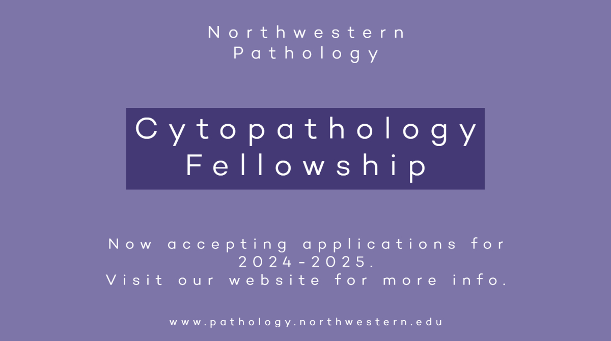 NU_Pathology's tweet image. We are currently recruiting for 1 of 2 #cytopath fellowship spots for 2024-25! For more information and to apply, please visit: bit.ly/3AVjOMT #PathTwitter #PathResidents