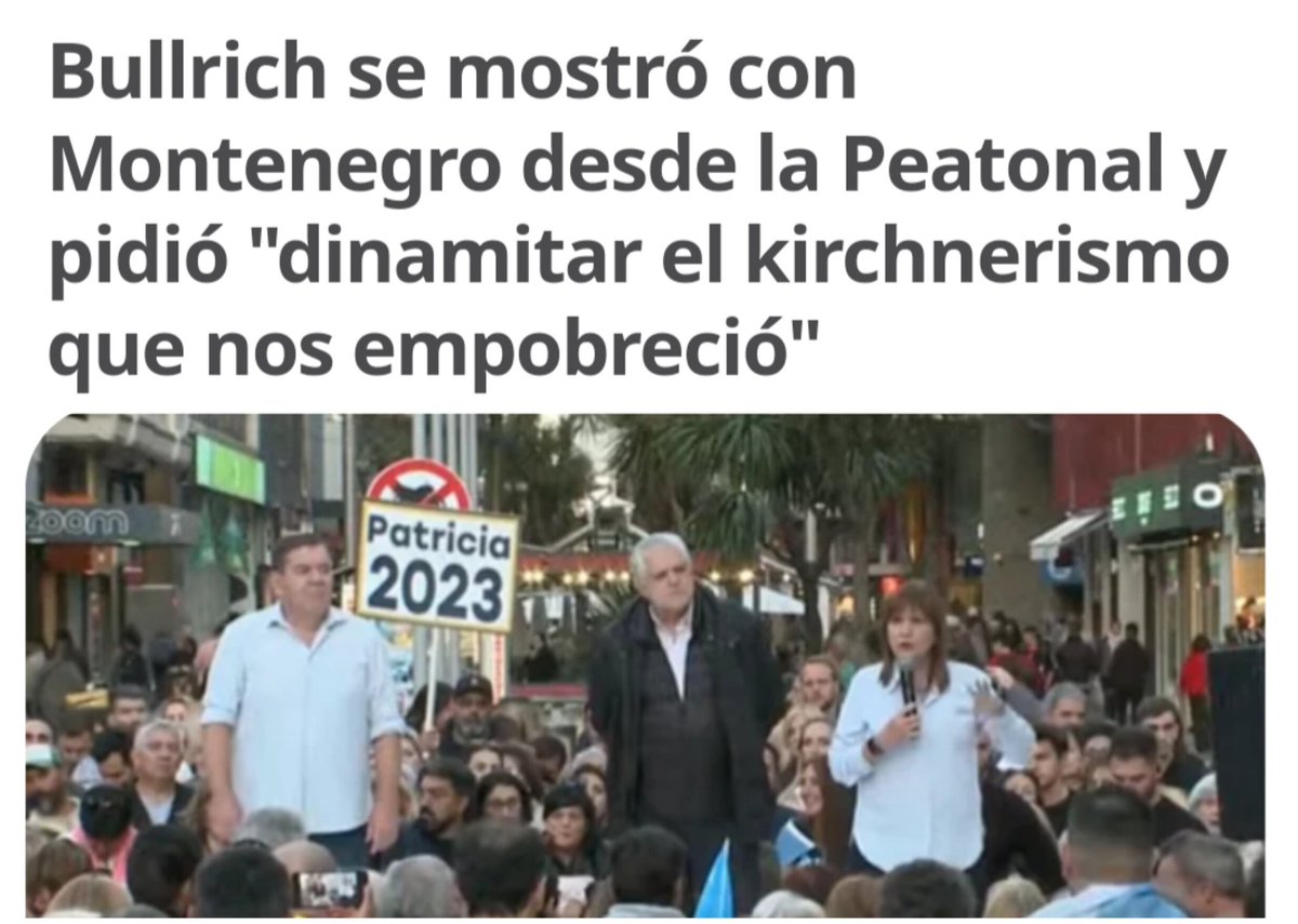 ⚠️ Dinamitar a una persona es hacerla volar en pedacitos.

‼️ <a href="/PatoBullrich/">Patricia Bullrich</a> <a href="/gmontenegro_ok/">Guillermo Montenegro</a> , el orden para ustedes es el exterminio de personas?