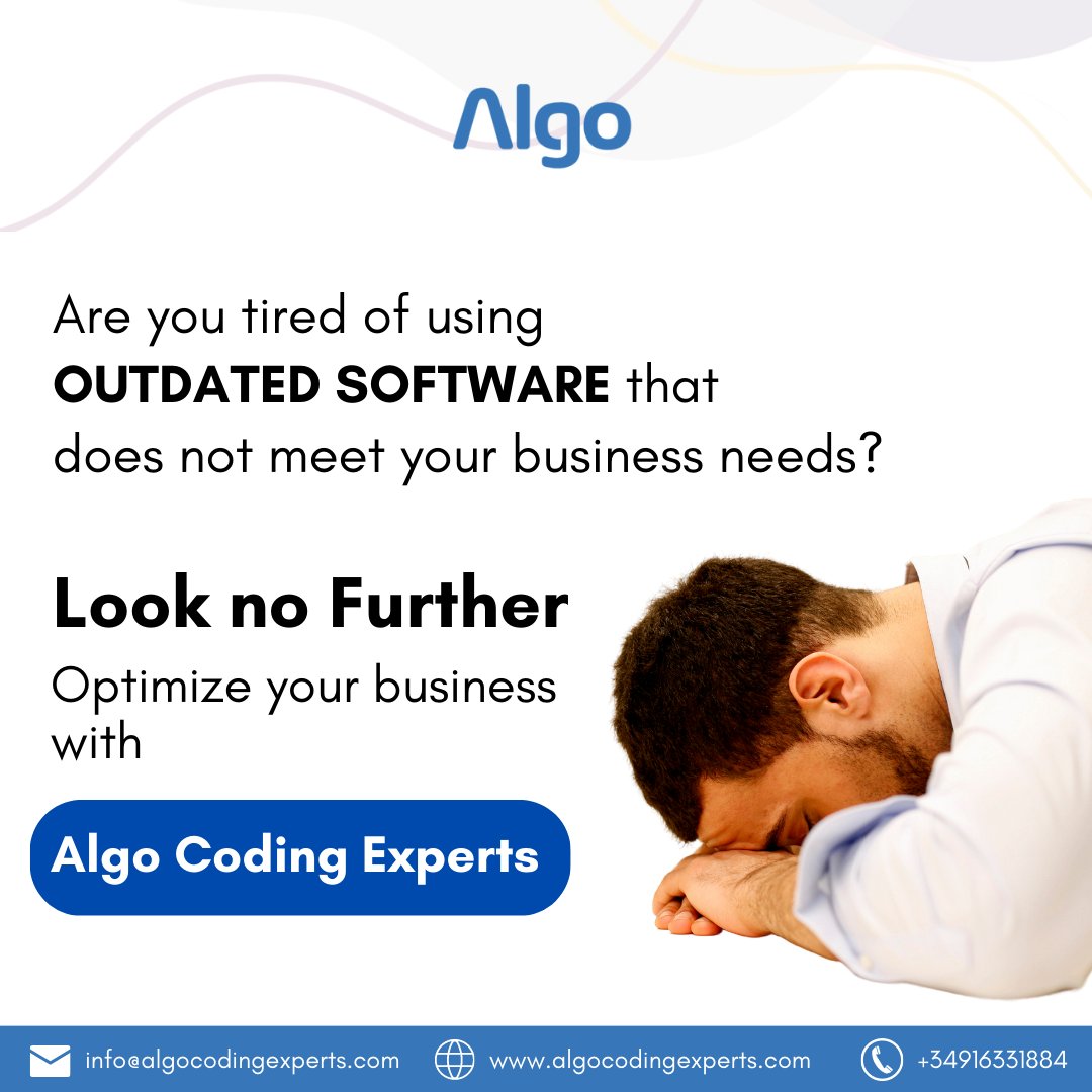 Algo_Experts's tweet image. Say goodbye to manual data entry and inefficient processes with our cutting-edge software solutions.
Get started with AlgoCodingExperts!
#algocodingexperts #algoexperts #customsolutions #softwaredevelopment #futuretech #fintech #blockchain #iot #ai #ml #ar #vr #friday #spain