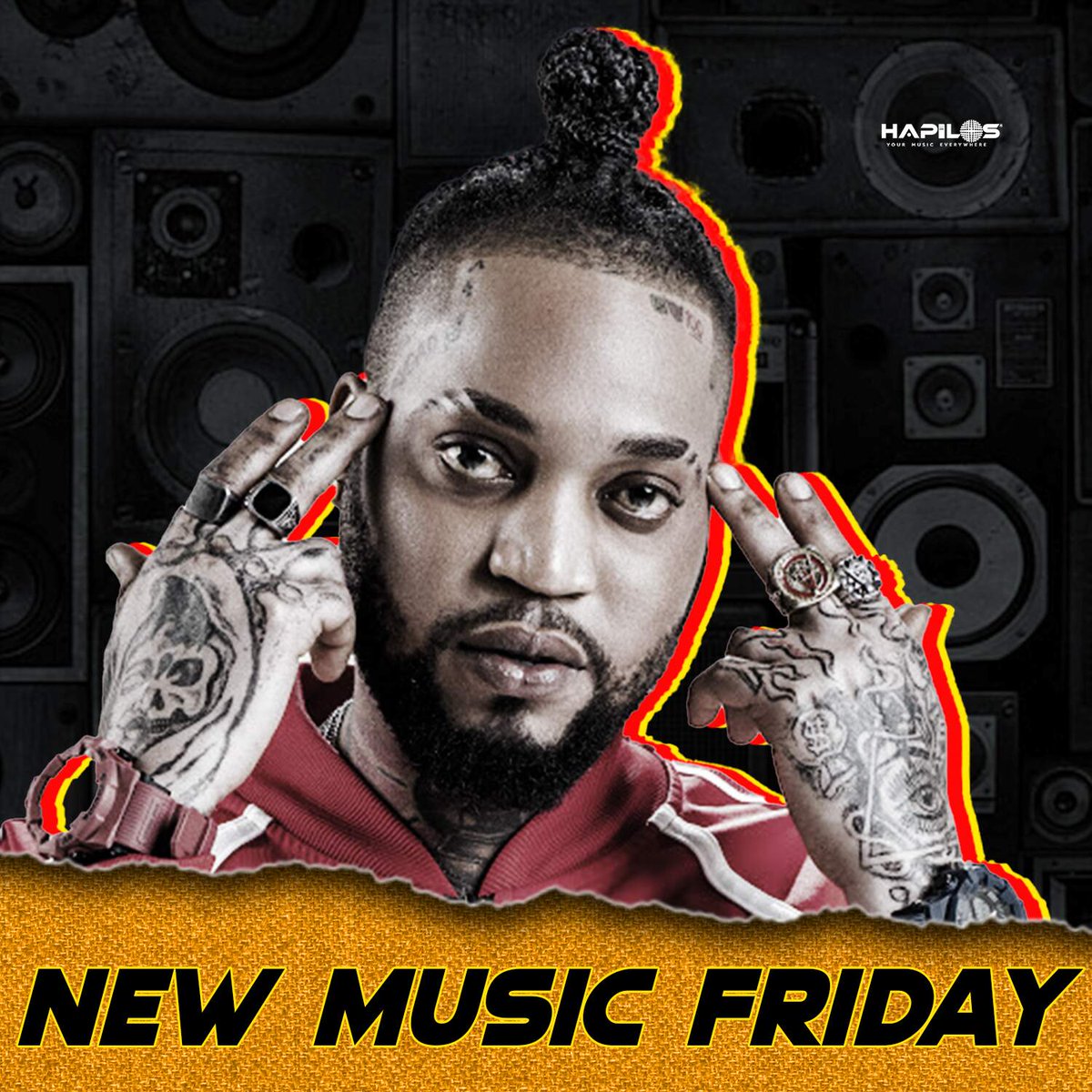 Hapilos's tweet photo. Are you ready? Because we are ready for some hot 🔥 new tracks dropping today from #Iwaata #Topmann #Turbulence and many more!
#HapilosNewMusic #NewMusicReleases #NewMusic #NewMusicFriday #TGIF #DancehallMusic #Dancehall #DancehallArtist #Jamaica #Jamaican #JamaicanMusic https://t.co/hkALc4aNYy