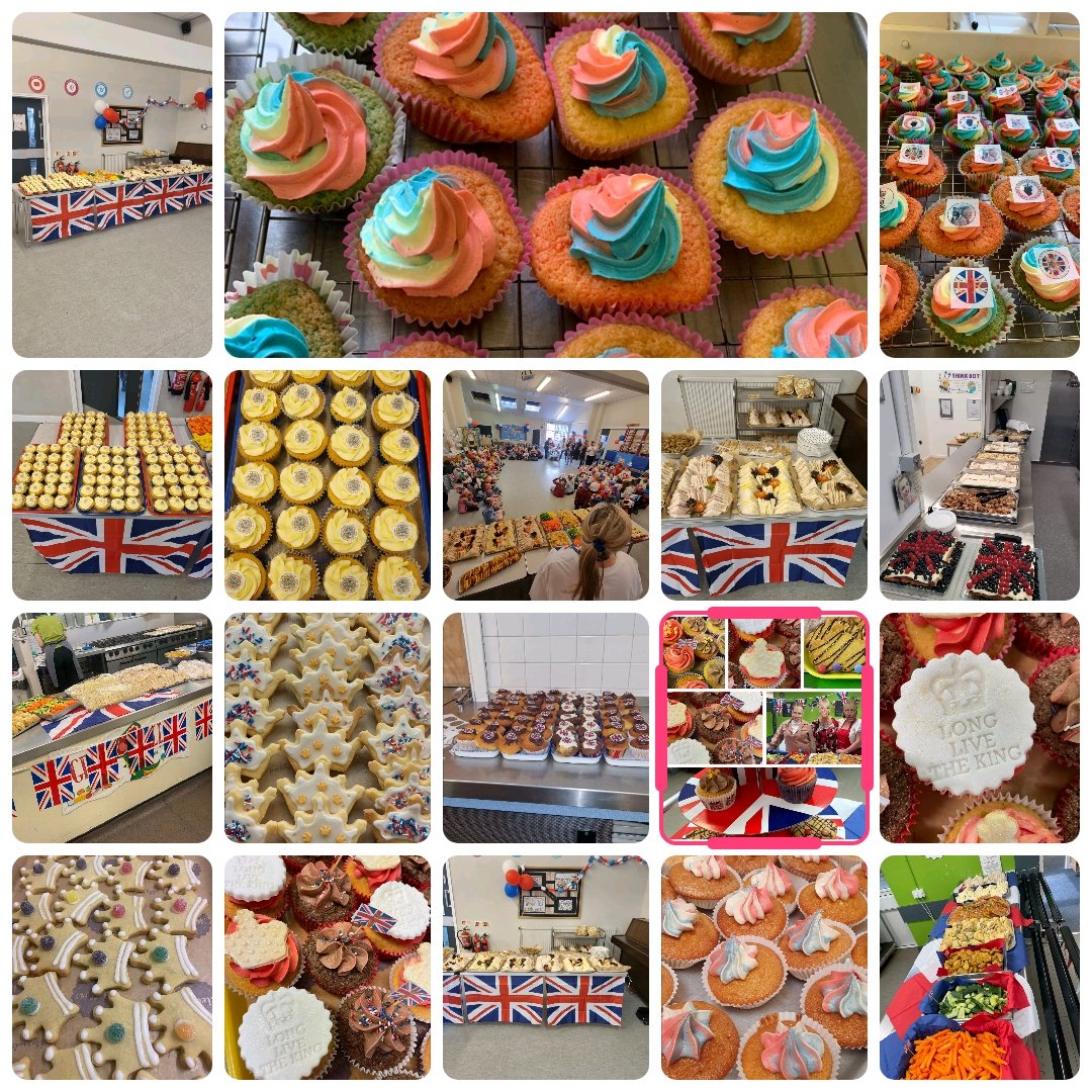 Royal creations from the North Yorkshire catering teams 
OBE's all around