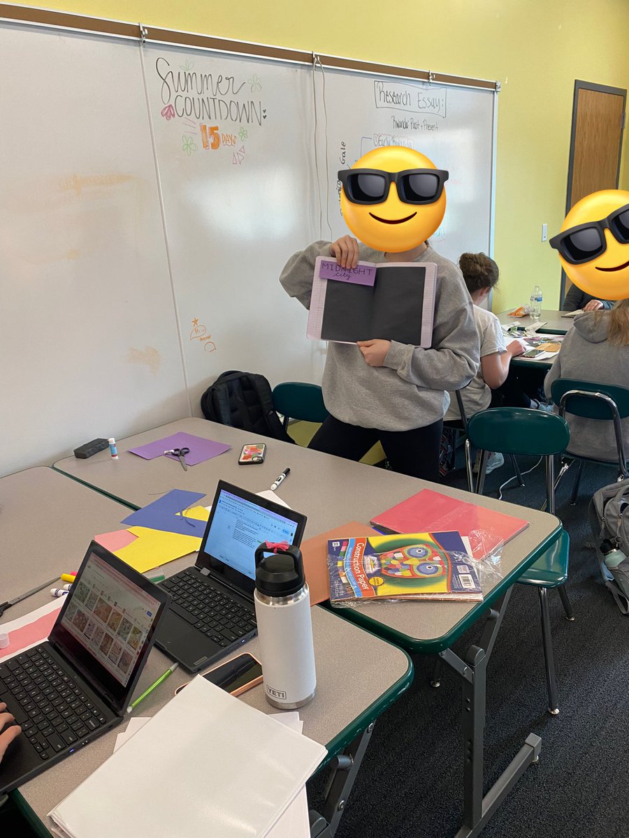 My third hour E2H class is creating their own dystopias for their final project of the year! I’m so excited to see these!
