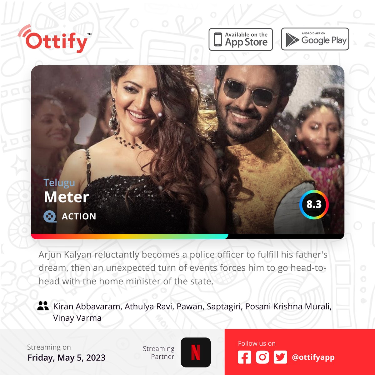ottifyapp's tweet photo. Weekend Release! 🤩

Do you love movies? Download Ottify app now 😎
#samantha #alluarjun #vijaydeverakonda #telugu #telugumovies #maheshbabu #ramcharan #tamannah #anushkashetty #prabhas #nagachaitanya #rampothineni #kritishetty #nitiin #raviteja #chiranjeevi #juniorntr #tollywood https://t.co/8kNjkEOm9W