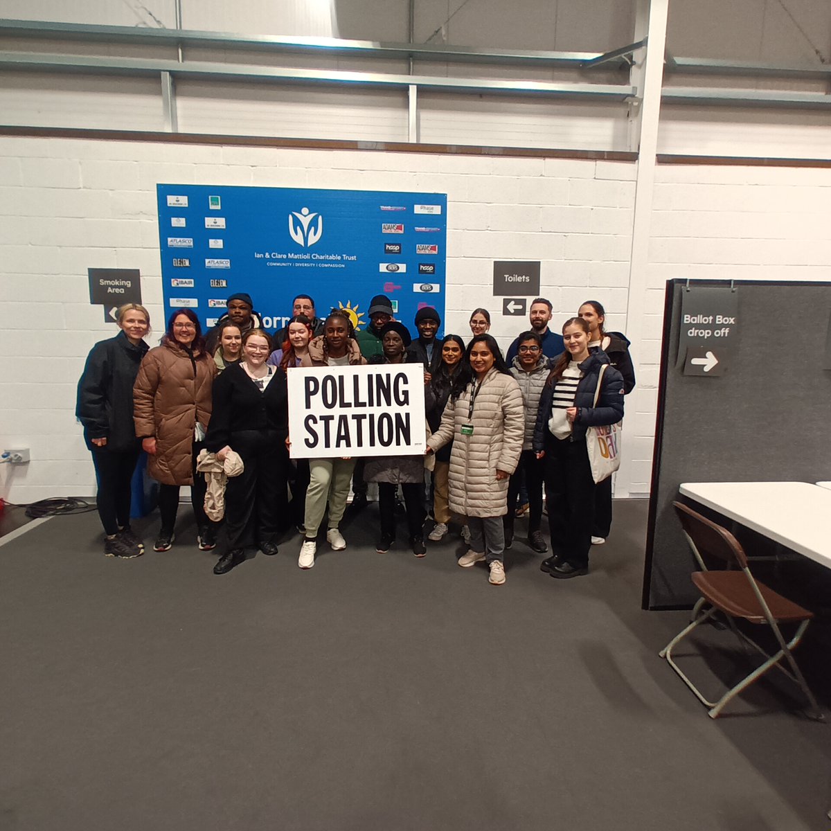 DMU Unitemps workers efforts were instrumental in the success of the local election - thank you all so much for your hard work, friendliness and dedication last night!