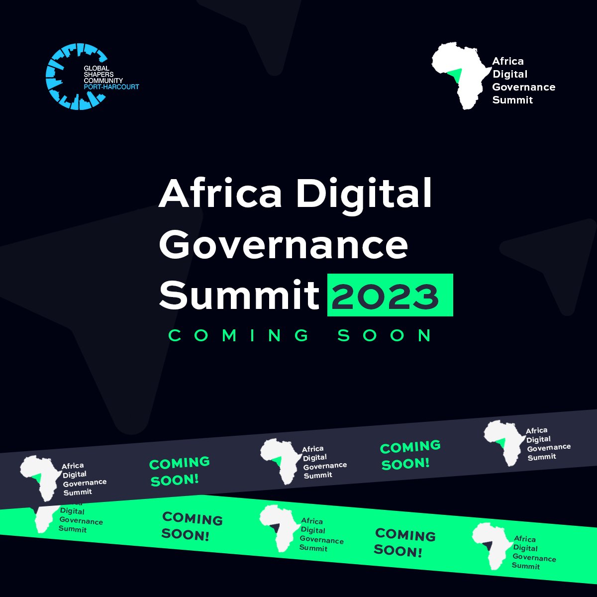 It is Official!! 📣

We are super excited to announce Africa Digital Governance Summit (ADGS) 2023 - A flagship Pan-African program and the First of its kind organized by Global Shapers Port-Harcourt Hub. 

#ADGS2023 #phglobalshapers
#Africa #DigitalGovernance