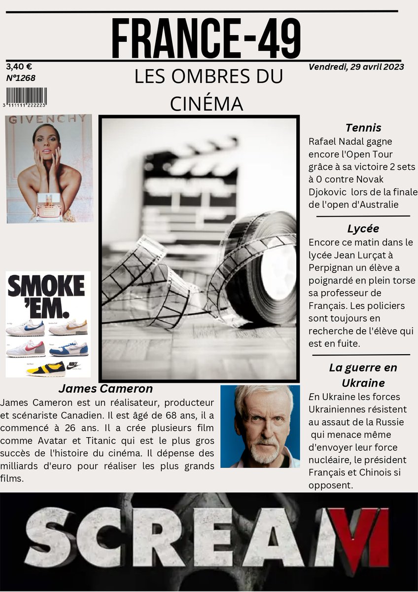 4eFantastiques's tweet photo. Gabrielle, Emma, Justin et Axel ont mis en lumière les métiers de l'ombre au cinéma. 
#Cinema #journalisme #pedagogy https://t.co/CXkbXJRq98