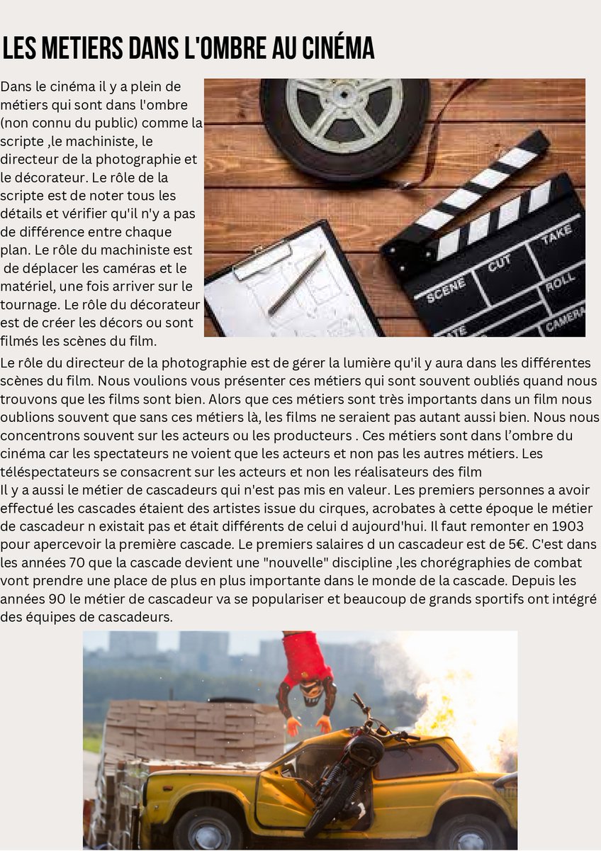 4eFantastiques's tweet photo. Gabrielle, Emma, Justin et Axel ont mis en lumière les métiers de l'ombre au cinéma. 
#Cinema #journalisme #pedagogy https://t.co/CXkbXJRq98