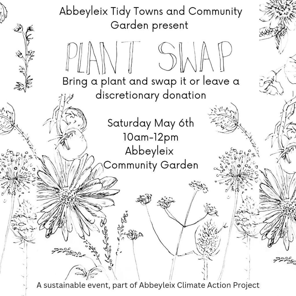 AnthologyStore's tweet photo. This super event is Tomorrow @communitygardenabbeyleix @abbeyleix_ireland
Bring a plant(or many!) And take some home. Dont worry if you havnt got something to swap, you can leave a donation for the upkeep and maintenance of the garden.

@laoistourism @la… https://t.co/fddWfg0RqE https://t.co/wX8XxeiHiK