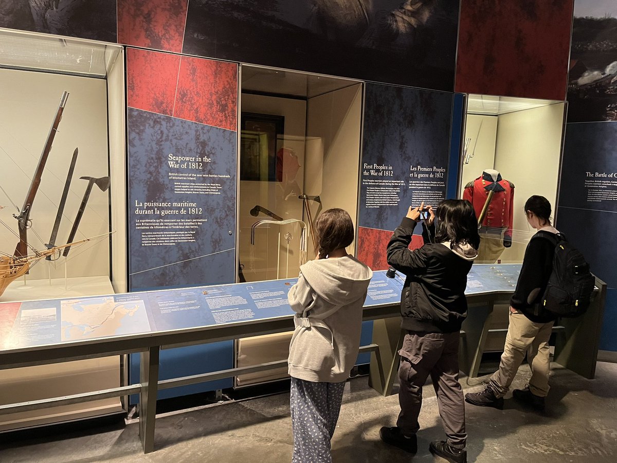 AlphonsaOttawa's tweet photo. Direct connections to our grade 7 history learning about the 7 years war and the battles for Quebec City. The beauty and importance of the National War Museum is not lost on these learners. https://t.co/dR4QDxGHma
