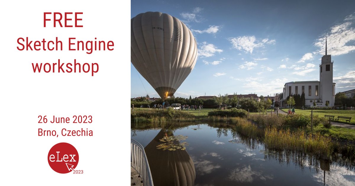SketchEngine's tweet photo. Join our FREE Sketch Engine workshop to explore the latest features, tips, and advanced tools. Our experienced trainers will guide you through the platform and give you practical solutions and answer your questions. Afternoon 26 June 2023, Brno, Czechia.
https://t.co/NILC4gLIJU https://t.co/40rrnB2wfb