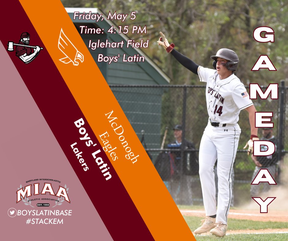 GAMEDAY: We're back on Lake Ave vs <a href="/_mcdbaseball/">McDonogh Baseball</a> first pitch at 4:15 <a href="/BoysLatinAthltx/">Boys'Latin Athletics</a> @PBRMaryland <a href="/Xposure_Sports/">Xposure Sports</a> #EQV #chasing8 #stackem