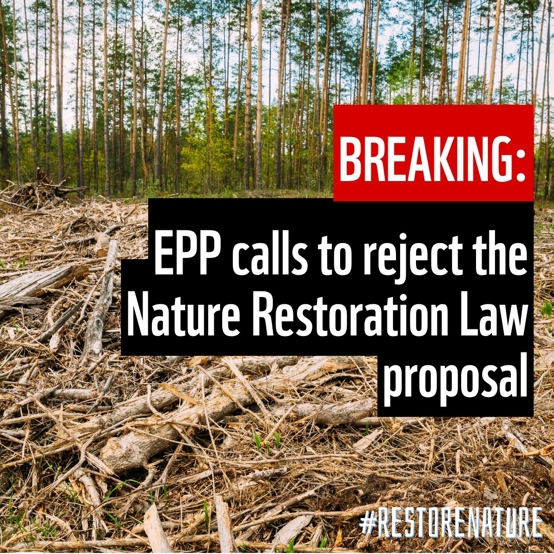 🚨 BREAKING: Shameful <a href="/EPP/">EPP</a> call to reject the Nature Restoration Law proposal

After months of spreading lies about the impacts of the #RestoreNature law, EPP wants to scrap our best chance to address the climate &amp; biodiversity crises

What solution do they offer instead? None...