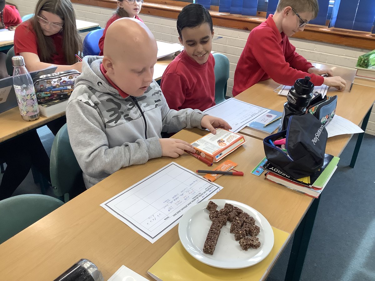 YsgolFrongoch's tweet photo. Here's our Year 6 children taste testing various snack bars for their healthy snack bar project! #tastylearning #healthyschools https://t.co/mDDcGIaHCl