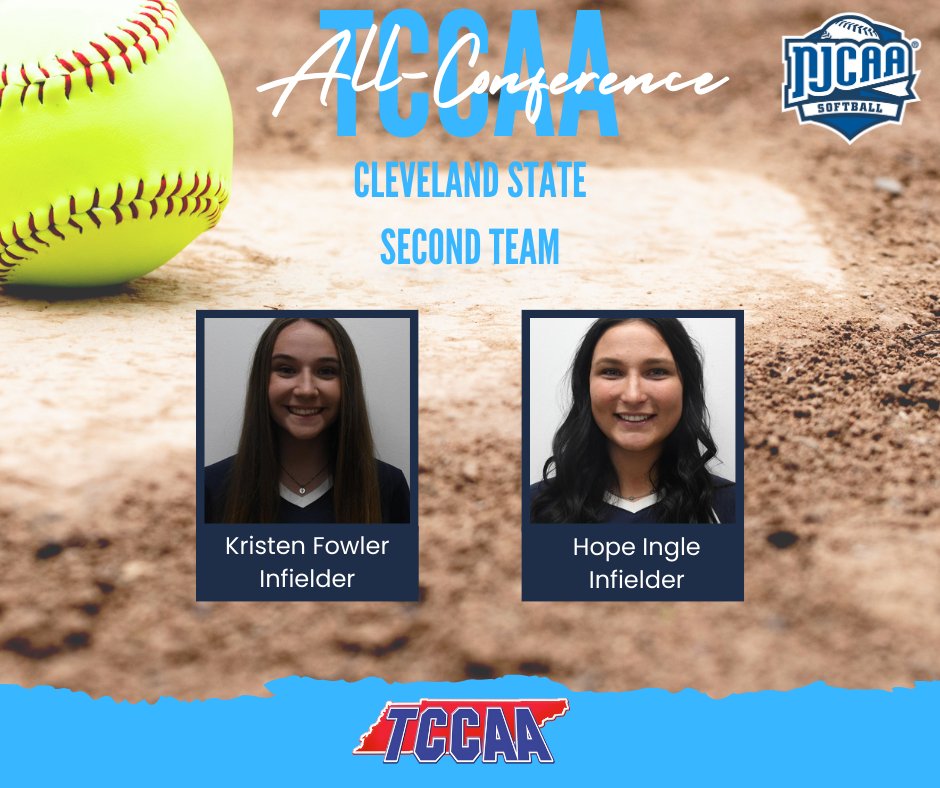 Congratulations to these Lady Cougars on making <a href="/TCCAAsports/">Tennessee Community College Athletic Association</a> ALL CONFERENCE! <a href="/CSCC_Softball/">CSCC Softball</a> <a href="/CS_Athletics/">Cleveland State Cougars</a> <a href="/clevelandstate/">Cleveland State</a> <a href="/IngleHope/">hope ingle</a> <a href="/Kristen20Fowler/">Kristen</a>