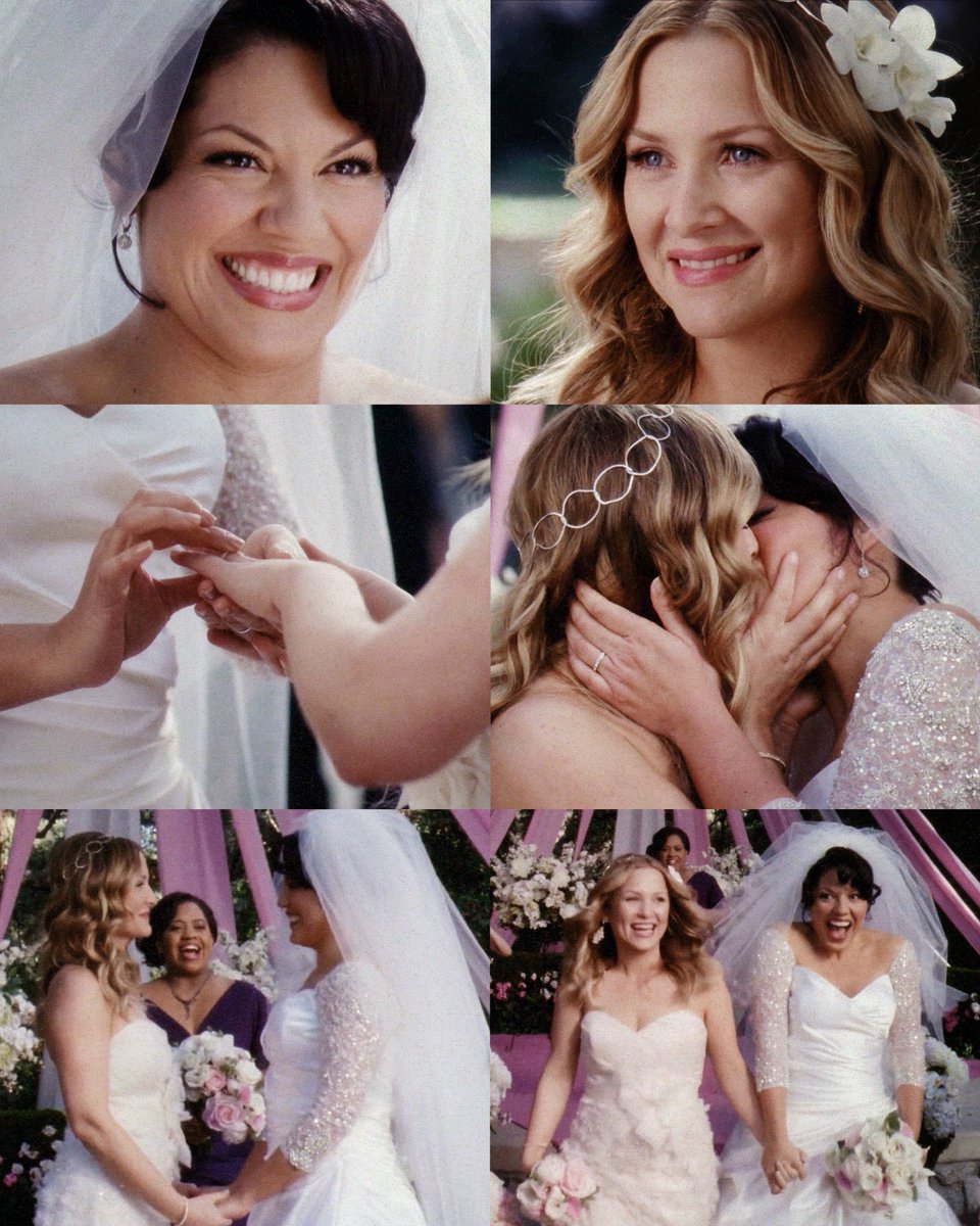 12 years ago today, calliope torres and arizona robbins got married. it was  one of the first on screen wlw weddings on prime time television, paving  the way for so many more., image size:960x1200