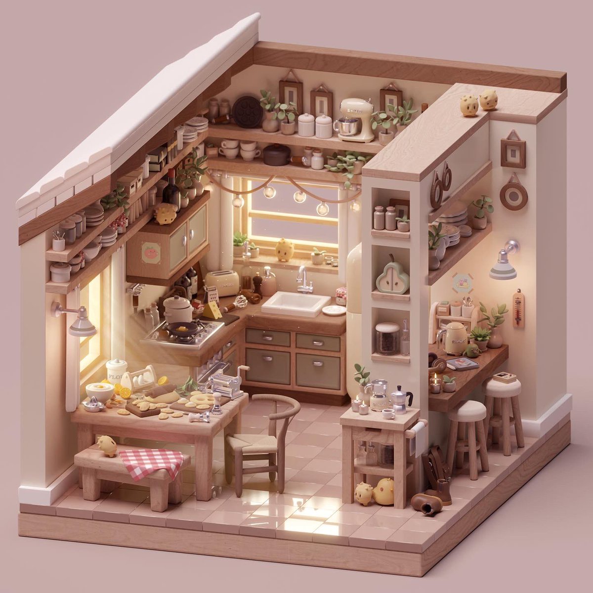 miaboaz's tweet photo. Little Kitchen Scene ✨

Collab @Yannizs 

#b3d #blender3d https://t.co/xPly8a9Hwf