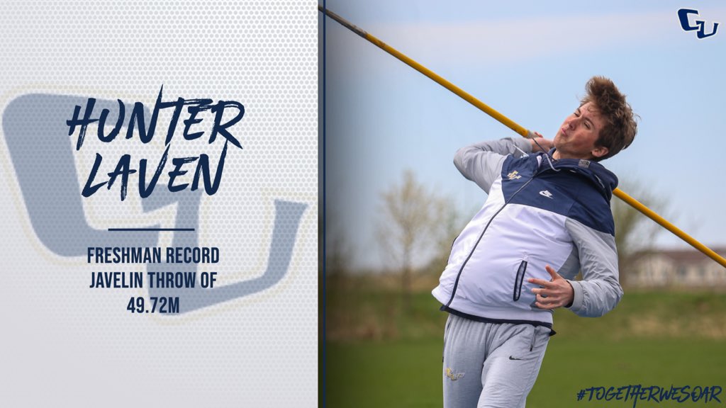 🚨🚨FRESHMAN RECORD ALERT🚨🚨

Oops, we missed one!

Men’s javelin has a new Freshman Record as Hunter Laven pulls a 49.72m (163’ 1”) to eclipse a 10 year old mark!

Congrats, Hunter!

#TogetherWeSOAR