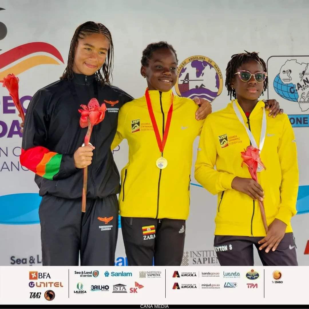 We share the pride and congratulate our business editor @jefmbanga and his 11-year-old daughter, Zara Mbanga, who yesterday morning, not only won gold for Team Uganda in Luanda, Angola but also set a new CANA Zone IV Breaststroke swimming record of 2:58.56