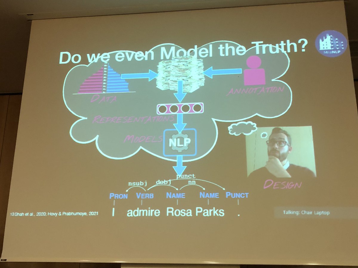 IAugenstein's tweet image. . @dirk_hovy reflecting on the notion of truth @FEVERworkshop #eacl2023
#NLProc