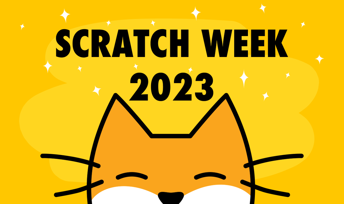📣 #ScratchWeek is next week! From May 8-12, join our annual celebration of Scratch and <a href="/ScratchJr/">ScratchJr</a> Check out Scratch Cat's project for a sneak peek into the celebration and share your creations with us using #ScratchWeek! scratch.mit.edu/projects/84136…