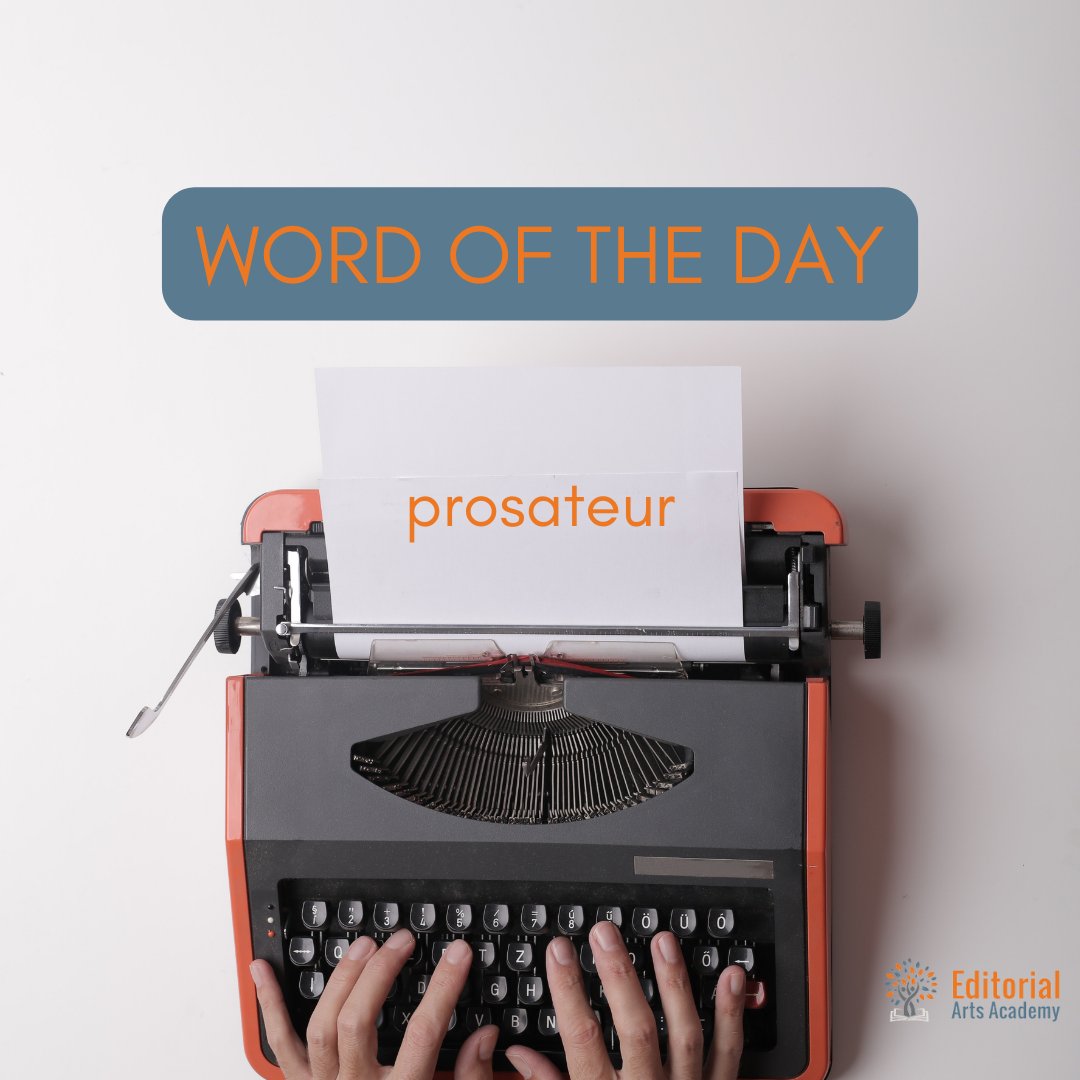 EdArtsAcademy's tweet image. Would you call your clients prosateurs? We would!

Meaning: noun: A writer of prose.

#WordoftheDay #WordNerd #Prose #EditorialArtsAcademy #EditorialArts #Editing #Editor #Copyediting #Copyeditor