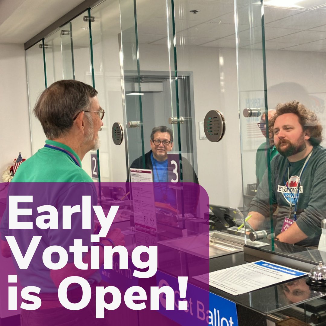 ArlingtonVotes's tweet photo. We're open for Early Voting for the June 20 Democratic Primary Election! Come vote Mon-Fri from 8am-5pm at 2100 Clarendon Blvd, Suite 320. All voters are eligible to vote early! https://t.co/xRolzEYpRz

#ArlingtonVotes #RCVinArlington #EarlyVoting https://t.co/PZJGEyMREl