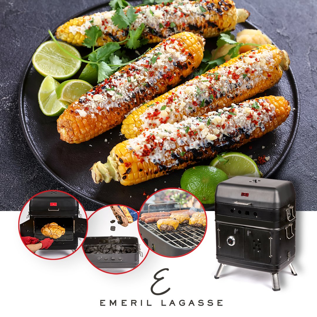 EmerilEveryday's tweet photo. Bring the celebration with you! 
Grill fresh Mexican Street Corn 🌽almost anywhere in the Emeril Lagasse Portable Southern Cooker. 

Shop now 🔗 https://t.co/Lzrdm930k9

 #EmerilEveryday #SouthernCooker #Bam #CincoDeMayo #StreetCorn #Recipe https://t.co/k8awgjRSI7