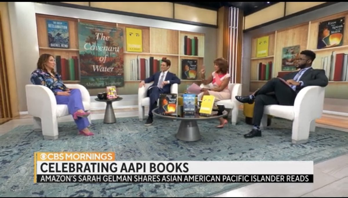 “I ached for these characters when the book was over…. [The Covenant of Water] is a gift.” @CBSMornings celebrates AAPI books, feat. @abe_verghese @rachelhengqp @kuangrf & @klingreenberg youtu.be/7KJWmwaTbOs