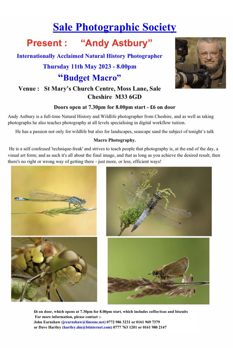 Love #macro #photography? Come and listen to an expert next Thursday 11th May. 
Guests welcome £6