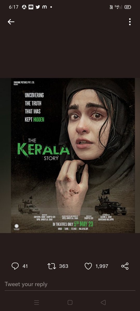 The movie is against ISIS not Islam, and people who used to claim that ISIS has nothing to do with islam are saying it is against islam😂..
Hypocrisy.
#TheKerelaStory
#TheKeralaStoryReview
#JaiShreeRam