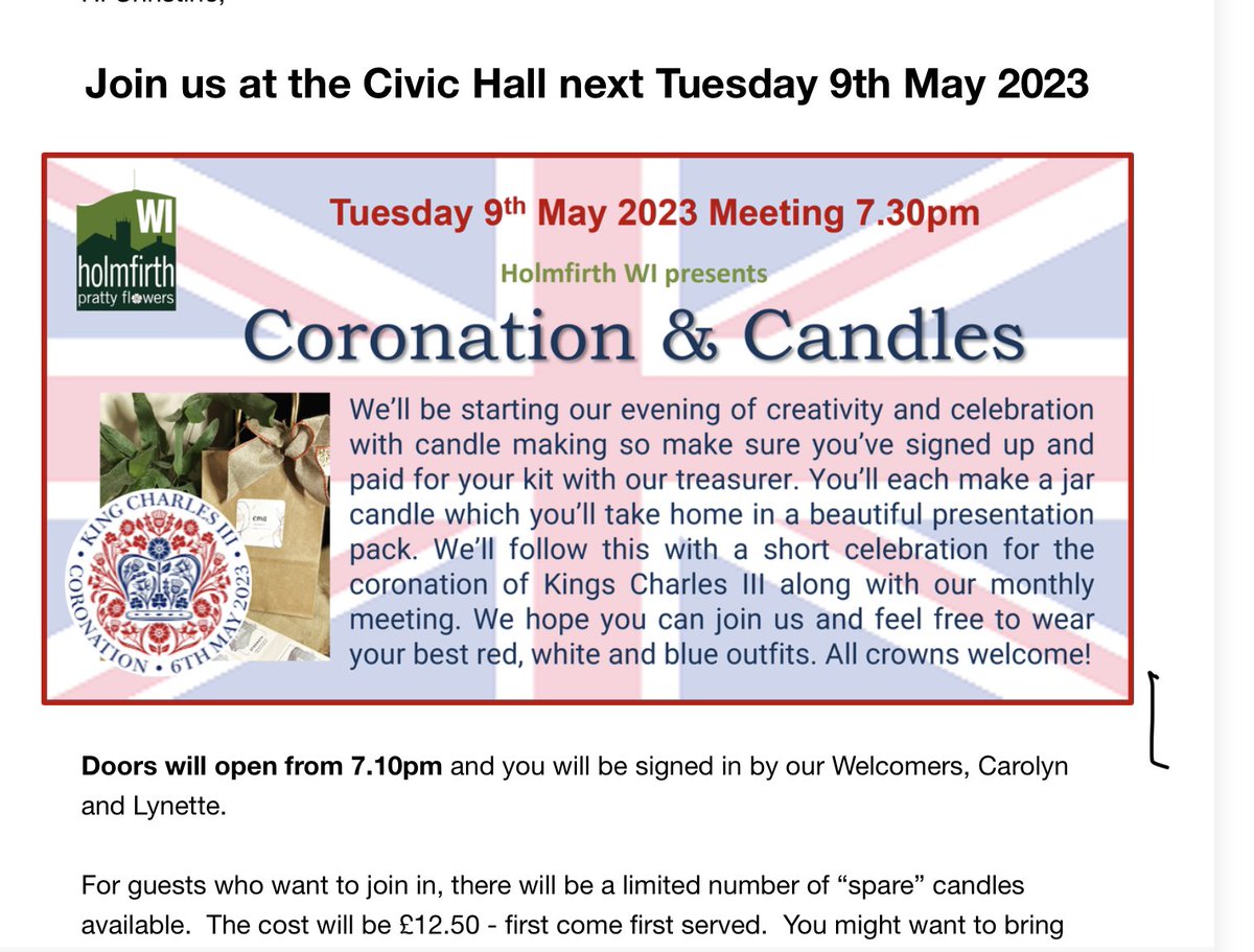 Holmfirth WI Pratty Flowers💙 tweet media