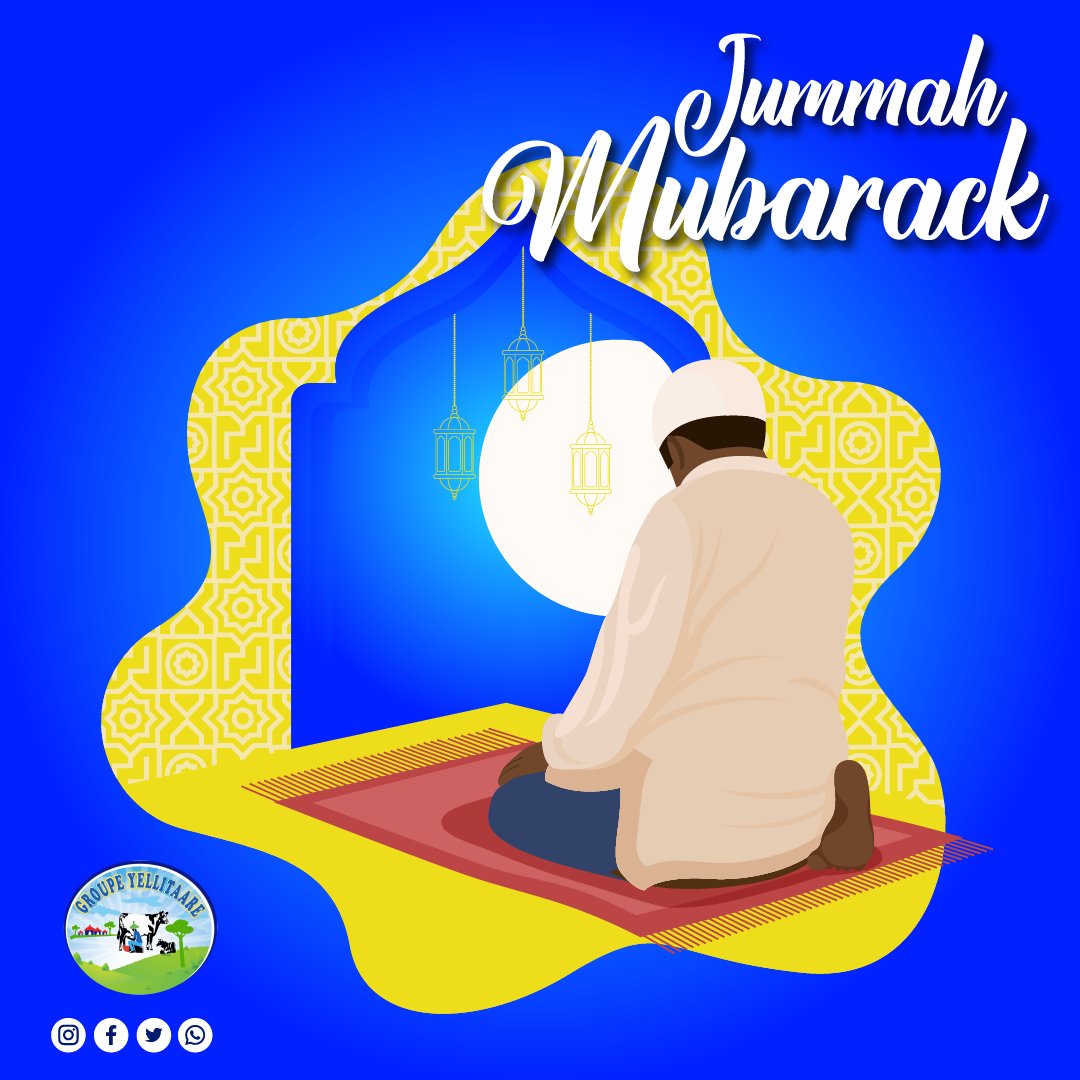 yellitaare_sn's tweet photo. Le groupe Yellitaare vous souhaite Jummah Mubarack !
Yellitaare; le choix des consommateurs !
#madeinSenegal
#ConsommonsLocale
#GroupeYellitaare
#yellitaarelait
#YaourtSenegal
#Lait
#Laitsenegal
En savoir plus
https://t.co/2S9ytRztE1 https://t.co/2YmONqWujP