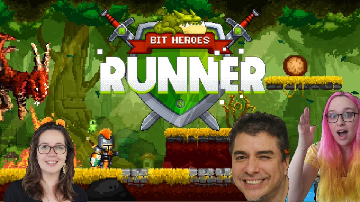 kongregate's tweet photo. 🚨LIVE at 10AM PDT!🚨 Join us at https://t.co/1kgxfgKjOl for our weekly Game with Us #livestream! 👾🕹️
Can we beat the Bit Heroes Runner titan? Probably not, but let's find out together. 😩
Chat for the chance to win 100 Kreds! #Kongregate #BitHeroesRunner #bhbitverse https://t.co/GKBsFYaaBD